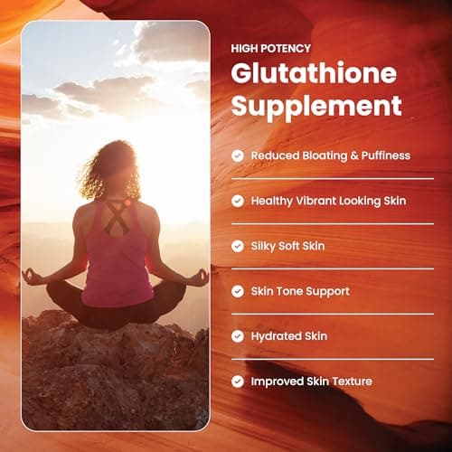 GlutaYouth Glutathione Supplement for Skin Health with Antioxidant Support, Absorption Formula with Nano Silver Complex, Daily Wellness Support, Non GMO, Anti Aging, 60 Glutathione Capsule Made in USA - Thumbnail 2