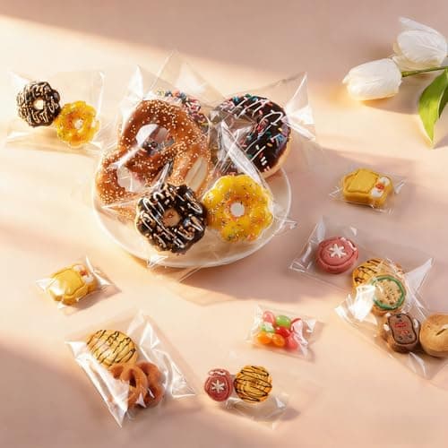 200 Pcs Clear Jewelry Organizer, 2 x 2.82 Inches Self Sealing Cellophane Bags, Clear Resealable Cellophane Bag Small Storage Bags Pouches for Earrings Ring Candy Beads - Thumbnail 6