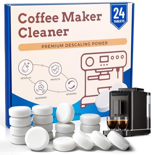 Coffee Maker Cleaner – Strong Descaler Cleaning Compatible With Nespresso, Keurig, Breville, Ninja, Remove Limescale, Calcium & Coffee Oils – Espresso & Drip Coffee Maker Accessories（24 pack） - Image 1