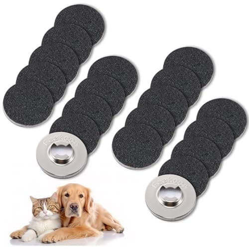 Feekoon 20Pcs Compatible with Dremel SD60-PGK EZ Lock Pet Nail Grooming Sanding Discs, which Compatible with Dremel 7760-PGK and 8240, 8250, 8220, 3000, 4000, 4300 Models Rotary Tools - Image 1