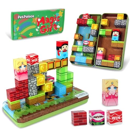 PetPalace Mini Magnetic Blocks - Travel Magnetic Blocks with Portable Iron Box, STEM Magnetic Building Toys, Preferred Gifts for Christmas, Birthdays & Special Occasions - Image 1