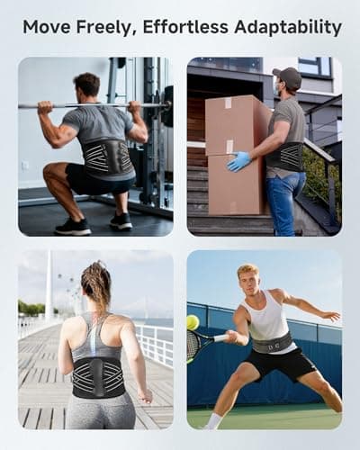 KineApex Back Brace for Lower Back Pain,Lumbar Support Belt for Men & Women - Thumbnail 2