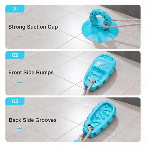 Dog Toys for Aggressive Chewers, Indestructible Interactive Chew Toy with Suction Cup, Long Lasting Durable Molar Grinder for Boredom Energy Relief, for Small Medium Large Dogs Puppy Teething Toys - Thumbnail 5
