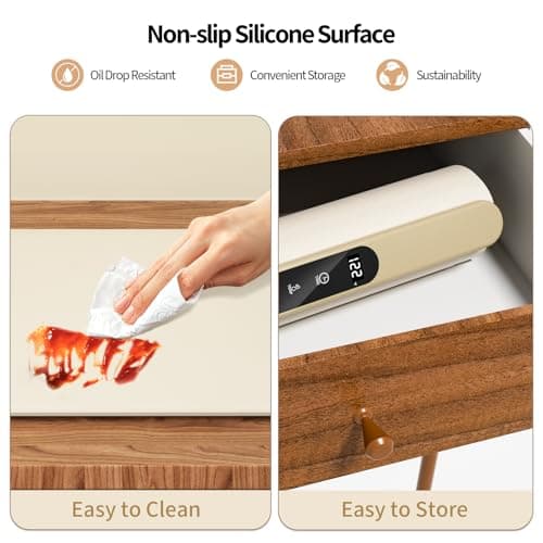 Food Warming Mat,Upgrade Fast Full-Surface Heating Mat, Electric Warming Tray with 6 Temperature and 6HoursTimer, Portable Rollable Food Warmer Perfect For Parties Buffet and Home Dinners - Thumbnail 4