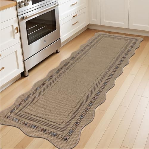 U'Artlines Hallway Runner Rug, 2'x6' Non Slip Washable Jute Kitchen Rug, Farmhouse Floor Carpet Runners for Kitchen, Entryway, Bathroom, Laundry Room, Indoor Home Decor (Colorful) - Thumbnail 3