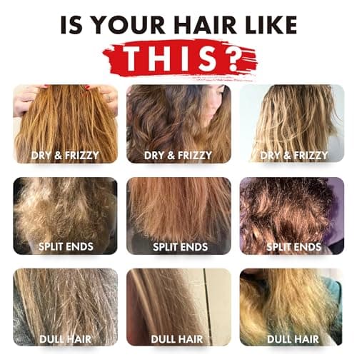 ALFHEIM Argan+ Repairing Hair Mask for Dry, Damaged & Frizzy Hair with Argan Oil, Keratin – Deep Conditioning, Shine & Frizz Control – Intensive Hydration, Color Safe, Sulfate Free – 8.45 oz - Thumbnail 2