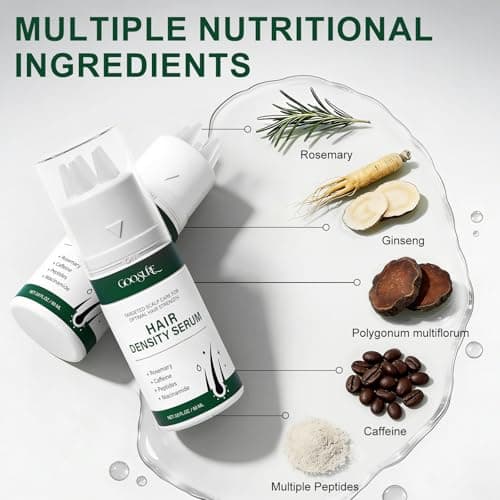 Hair Growth Serum, Rosemary Oil for Hair Growth, Thinning Hair & Hair Density Serum with Flow Controlled Massage Applicator, Peptides, Niacinamide, Caffeine, Scalp Serum for Reduced Hair Fall 60 ML - Thumbnail 6