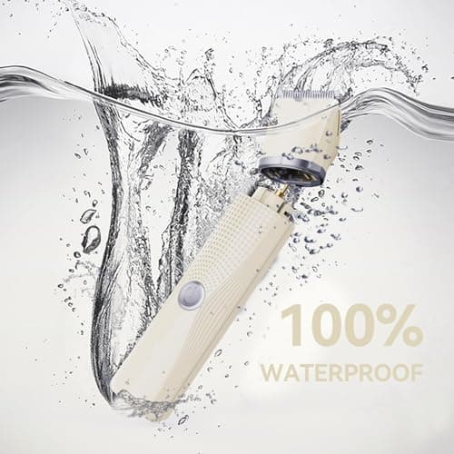 unibono 3-in-1 Electric Razor for Women - Waterproof Bikini Trimmer,Rechargeable Electric Shaver for Lady,Pubic Hair Trimmer Women,Personal Trimmer Groomer for Body Hair (Cream, LY) - Thumbnail 5