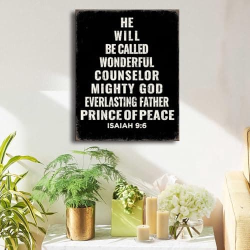 Ploceiny Isaiah 96 Bible Verse Scripture Canvas Wall Art Print - Christian Inspirational Decor for Bedroom, Living Room, Office - Farmhouse Religious Wall Artwork Picture.A-433 - Thumbnail 2
