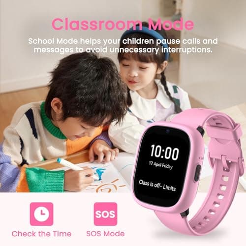 LAGENIO K3 Kids Smart Watch with GPS and Phone, 1.7 Inch HD 4G Smartwatch with Video Calls, WiFi, SOS, Music, Alarm Clock, School Mode, IP68 Waterproof – Smart Watch for Kids - Thumbnail 4
