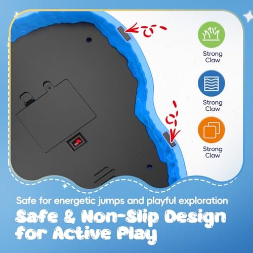 Dinosaur Toys for Kids 3-5, Mist Spraying Dino Roaring & Light up Stepping Stones for Kids, Indoor & Outdoor Durable Non-Slip Sensory Balance Stones with 5 Rechargeable Batteries, Great Toddlers Gift - Thumbnail 4