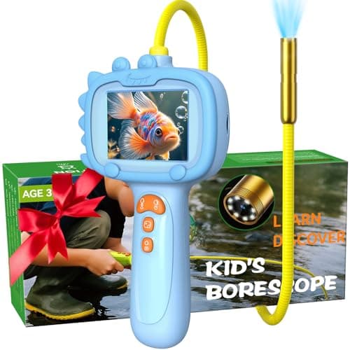 Daxiongmao Borescope Camera with Light for Kids | STEM Science Educational Toy for 3 4 5 6 7 8 Years Old Boys & Girls | Birthday Gift for Outdoor Adventures & Nature Discovery(Blue) - Image 1