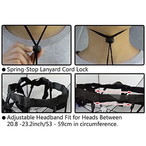 NEW-Vi Fishing Umbrella Hat Folding Sun Rain Cap Adjustable Multifunction Outdoor Headwear - Thumbnail 5
