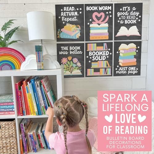 Reading Posters for Classroom Decor - Read Sign School or Home Library Wall, Reading Strategies Bulletin Board Decorations, Elementary & High School ELA Classroom Must Haves, English Teacher Supplies - Thumbnail 5