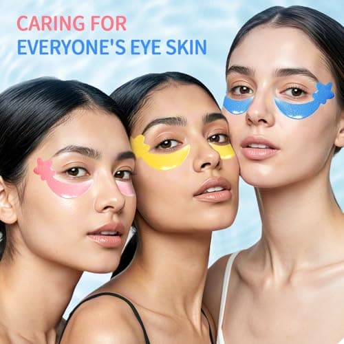 30 Pairs Under Eye Patches,Tri-color Star Under Eye Mask Patches for Sleepover Party,Cooling Eye Patches for Puffy Eyes and Dark Circles,Blueberry+Watermelon+24K Gold Hydrogel Overnight Eye Patches - Thumbnail 6