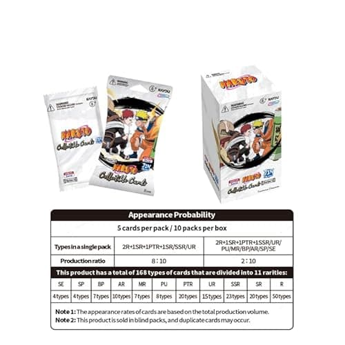 KAYOU Naruto Smriti Collectible Card, Chapter Jin English Series 2, Display Box, 12 Blister Packs with Promo Card - Thumbnail 4