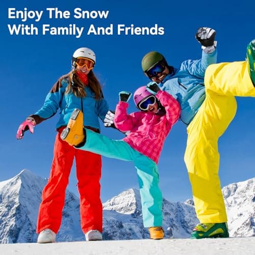 Pnosnesy Ski Gloves,Snow Gloves,Waterproof Cold Weather Winter Gloves for Parent Boys Girls- Cycling, Driving, Running - Thumbnail 4