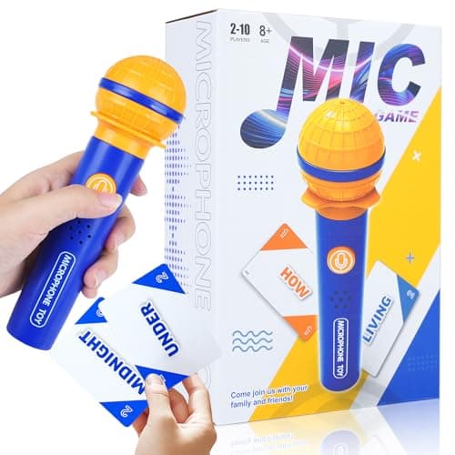 ATG Mic Karaoke Party Game - Real Mic - Hilarious Singing Challenge for Families & Friends with 260 Song Lyrics - Perfect for Birthday Parties & Games Nights 8 Years Old (2-10 Players) - Image 1