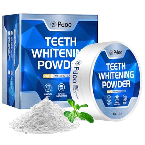 Teeth Whitening Powder 50g with Pap - Sensitivity Free Enamel Safe Whitening Powder, Removes Years of Coffee Tea Wine Tobacco Stains, Toothpaste Whitening Powder for Brighter Smile - Image 1