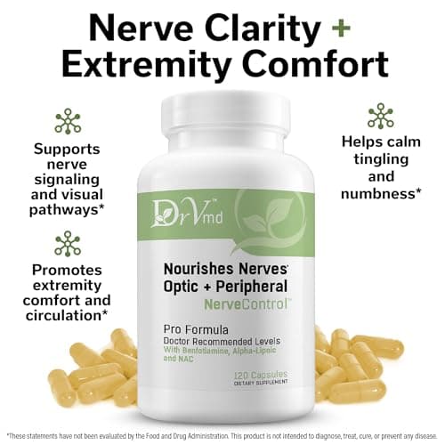 DrVmd Nerve Control – Alpha Lipoic Acid (ALA) & B Vitamin Complex (1 Month Supply) to Support Healthy Nerve Function and Comfort in Hands & Feet - Thumbnail 5