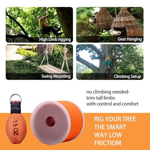 CIVIGARD Professional Throw Line Bag, Stainless Steel Throw Weighted Climbing Rope Bag for Arborist, Rock Climbers & Caving, Heavy-Duty Throwing Tool for Tree Climbing, Rescue & Outdoor Sports - Thumbnail 6