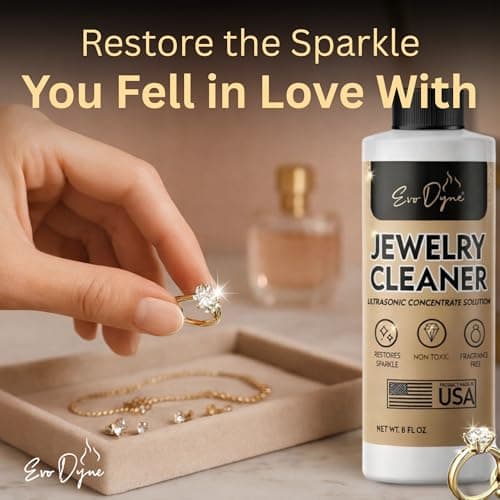 Ultrasonic Jewelry Cleaner Solution (16oz) Concentrated Jewelry Cleaner for Diamonds, Gold, Silver & More | Compatible with Ultrasonic Machine (s) - Made in USA - Thumbnail 4