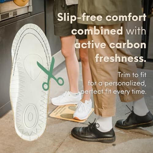 HANDARTE Leather Orthopedic Insoles | Padded Comfort Shoe Inserts for Men/Women | 100% Natural Goatskin - ChromeFree, Anti Sweat & Anti-Odor - Suitable for No-Socks (US W8.5/M7 | EU40) - Thumbnail 6