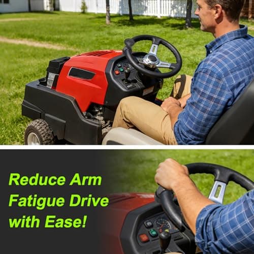 Tool Free Steering Wheel Knob, Suicide Knob for 3.45-4.9" Steering Wheel with Metal Bearing, Steering Wheel Knob Spinner for Cars, Trucks, Mowers, Boats, No Screws or Tools Needed (1Pack, Black) - Thumbnail 6