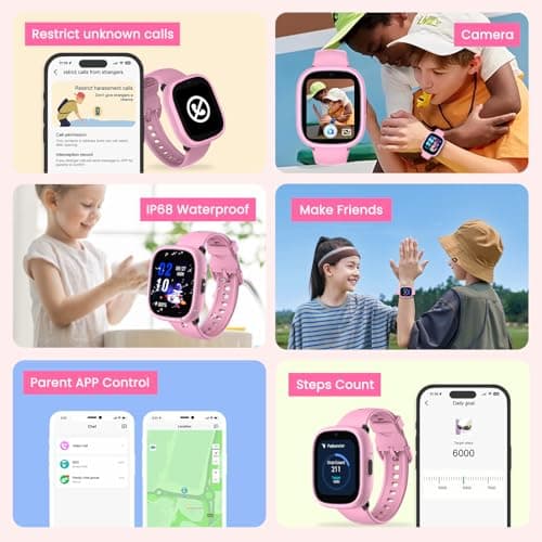 LAGENIO K3 Kids Smart Watch with GPS and Phone, 1.7 Inch HD 4G Smartwatch with Video Calls, WiFi, SOS, Music, Alarm Clock, School Mode, IP68 Waterproof – Smart Watch for Kids - Thumbnail 5