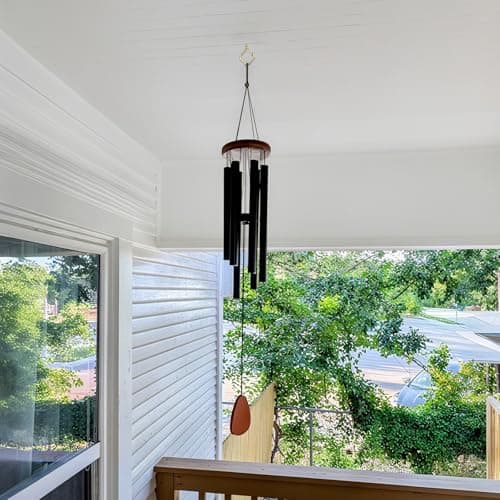 Emiluil 22 PCS Metal Gold Eye Screw Hooks for Hanging Heavy Duty.Windproof Ceiling Hooks for Hanging Plants,Cup,Wind Chime,Bird Feeders,Christmas String Lights at Indoor&Outdoor 2.2 Inch - Thumbnail 6