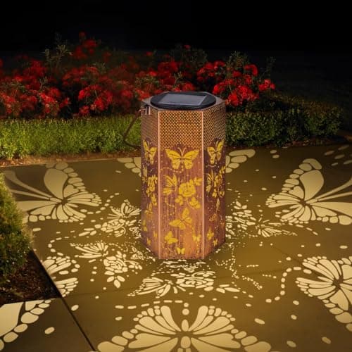 Butterfly Solar Lights Outdoor -Mothers Day Gifts for Mom Grandma, Birthday Gifts for Women, Butterflies Solar Lanterns Outdoor Waterproof Garden Decoration for Outside - Image 1