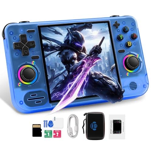 RF40H Retro Handheld Game Console, 4.0" Retro Gaming Console, Built-in 20,000+ Classic Games, Supports WiFi Connection, Open Source Linux System, Portable Handheld Video Games (Blue)