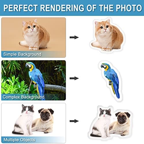 DGGW Custom Pet Pillow - Personalized DIY Shaped Pillow with Pet/Food/People - Duplex Printing Customized Lover Gifts for Birthday/Mother's/Father's/Christmas/Thanksgiving Day (20inches) - Thumbnail 2