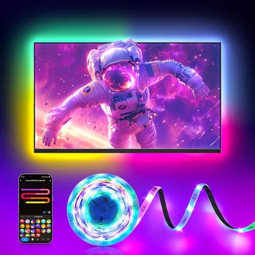 Pak LED Lights for Bedroom 6.6ft, Smart RGB+IC LED Strip Lights with App, Music Sync Color Changing Flexible LED Lights with 64 Scene Modes for Party, Home, Christmas, Halloween Decor - Image 1