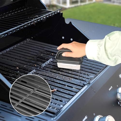 BLUES GRILL PARTS 25 Pack Aluminum Drip Pans & 4 Pack Grill Cleaning Pumice Bricks with Handle, Compatible with Weber Spirit, Genesis, Traveler, Q Series, Disposable Foil Grease Trays, for BBQ/Camping - Thumbnail 6