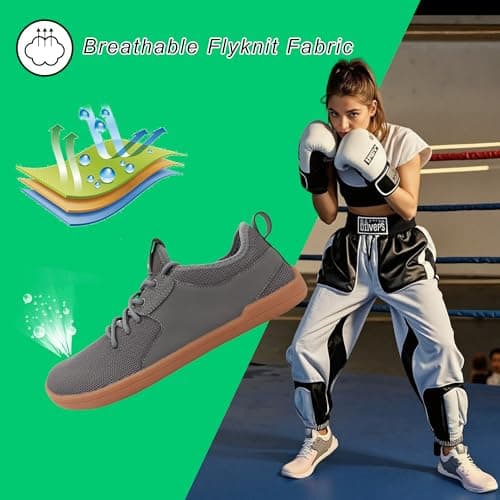 DYISOFY Womens Mens Barefoot Shoes Minimalist Walking Travel Grounding Zero Drop Extra Wide Toe Box Gym Workout Sneakers Dark Brown - Thumbnail 3