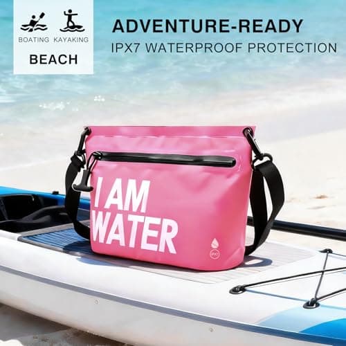 UOEPOWA 6L Water-Resistant Travel Pouch, Splashproof Zipper Toiletry Bag, Lightweight Splash-Resistant Organizer for Beach, Pool, Travel Essentials - Thumbnail 6