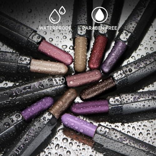 LUXAZA 10PCS Eyeshadow Stick Set,Pro Longwear Purple Cream Eye Shadow Brightener Pencil Crayon Makeup Sticks-Grape Glam - Thumbnail 5