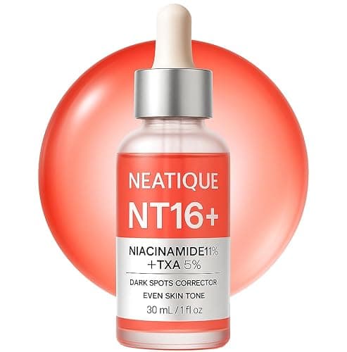 Niacinamide 11% + Tranexamic Acid 5% Serum, 110,000ppm Niacinamide, 50,000ppm TXA – Neatique NT16+ Face Serum for Dark Spots, Uneven Tone & Smooth-Looking Skin, 30mL / 1 fl oz