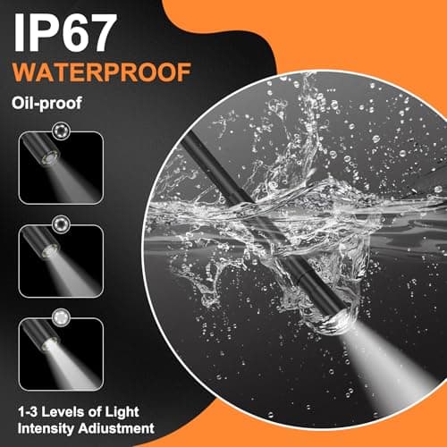 JYTONE Endoscope Camera with Light, 5.5mm Waterproof Borescope with 4.3" HD Screen, 16.5ft Semi-Rigid Cable for Automotive, Plumbing, Pipe Inspection - Thumbnail 5