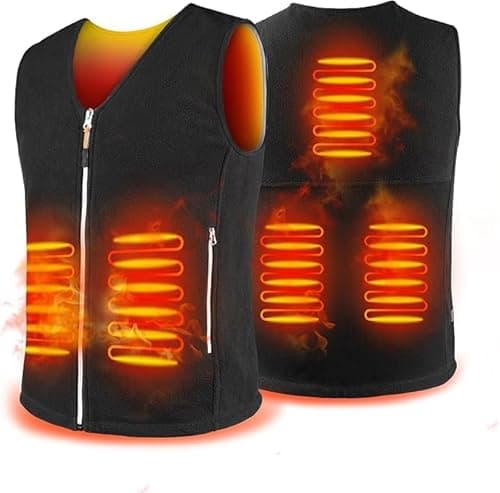 Warm Storm Heated Vest Polar Fleece for Men Women,Heated Jacket with 3 Heat Levels, 5 Heating Zones, Heated by USB Mobile Power (Battery Not Included) (XXL) - Image 1