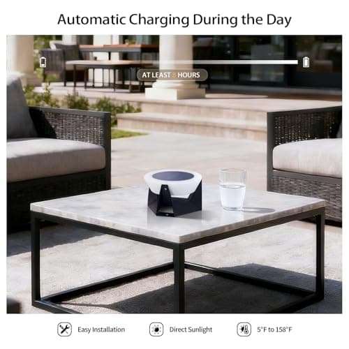 MVBT Solar Post Lights, 7.1" Outdoor Pillar Light Solar Powered, Modern Fence Deck Cap Lamp Fixture, Waterproof Column Lantern 3000K Led Landscape Lighting for Outside Patio Yard Garden Decoration - Thumbnail 5