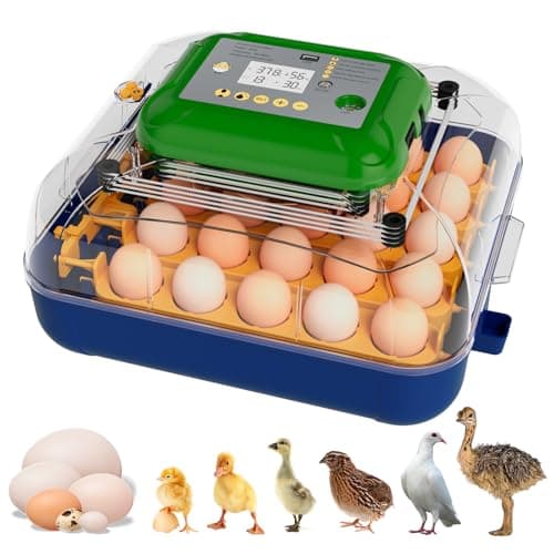 25 Egg Incubator with Automatic Turner, Digital Temperature & Humidity Control, Built-in Egg Candler, External Water Refill, for Hatching Chicken, Duck,Goose, Home, School Use - Image 1