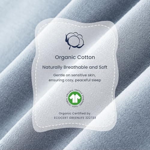 kaiya baby Baby Sleep Sack 18-36 Months 1.0 Tog Sleeveless Sleep Sack Organic Cotton, Regulating Camel Wool Blend Wearable Blanket for Infants 2-Way Zipper Quilted Sleeping Sacks,Gifts for Baby - Thumbnail 4