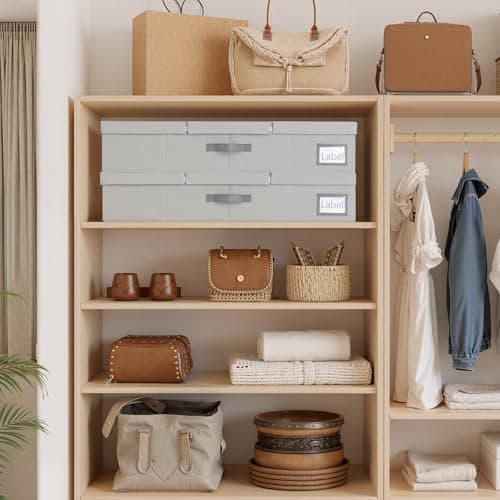 GRANNY SAYS 2 Pack Under Bed Storage, Underbed Organizer with Flid-Top Lid for Bedroom, Grey Clothing Storage Bins for Blankets, Clothes, Shoes - Thumbnail 5