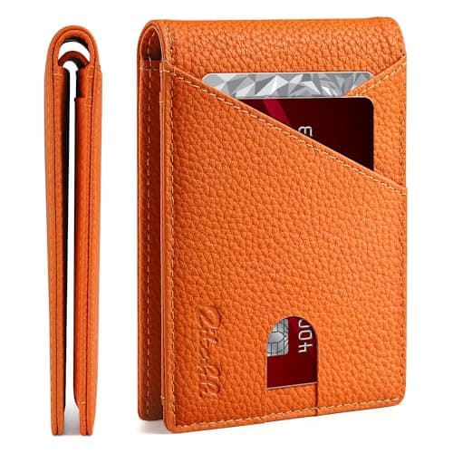 Zitahli Bifold Wallets for Men - Slim RFID Leather Credit Card Holder for 6-11 Cards, Minimalist Thin Wallet with ID Window & Cash Slot,Front Pockt Carteras Para Hombres, Birthday Gifts for Men - Image 1