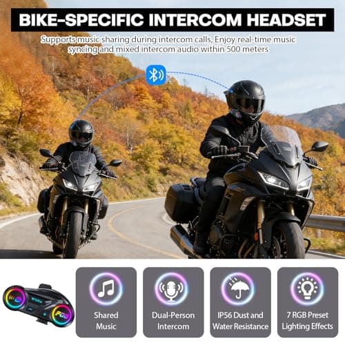 Bluetooth Motorcycle Helmet, Full Face Flip Up Modular Motorcycle Helmets with Bluetooth intercom headsets, DOT Approved Dual Visor Helmets for Adults Men Women-XXL - Thumbnail 4