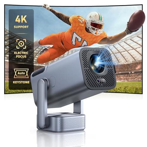 Mini-Projector with WiFi and Bluetooth, 【600ANSI/Electric Focus】 Native 1080P 4K Portable-Outdoor-Movie-Projector, 270°Adjustable Stand/Auto Keystone, TOPTRO Smart-Proyector for Phone/TV Stick - Image 1