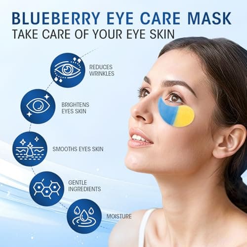 30 Pairs (60pcs) Under Eye Patches, Multi-Moisturizing Under Eye Mask Patches with Blueberry Extract,Cooling Eye Patches for Puffy Eyes and Dark Circles,Overnight Eye Patches for Night Shift Workers - Thumbnail 4