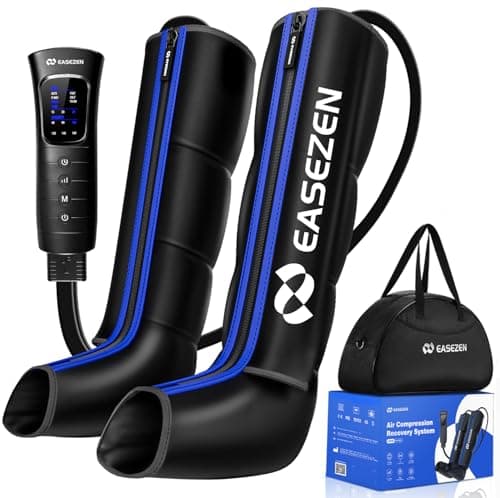 EaseZen Leg Compression Massager for Circulation and Pain Relief, Leg Recovery Compression System for Fast Recovery of Foot, Calf and Thigh, Relieve Edema, Reduce Muscle Fatigue, Gifts for Women Men - Image 1